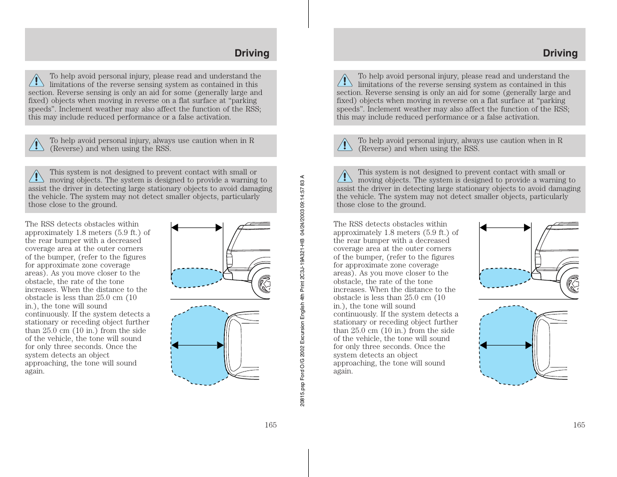 FORD 2002 Excursion v.3 User Manual | Page 165 / 272