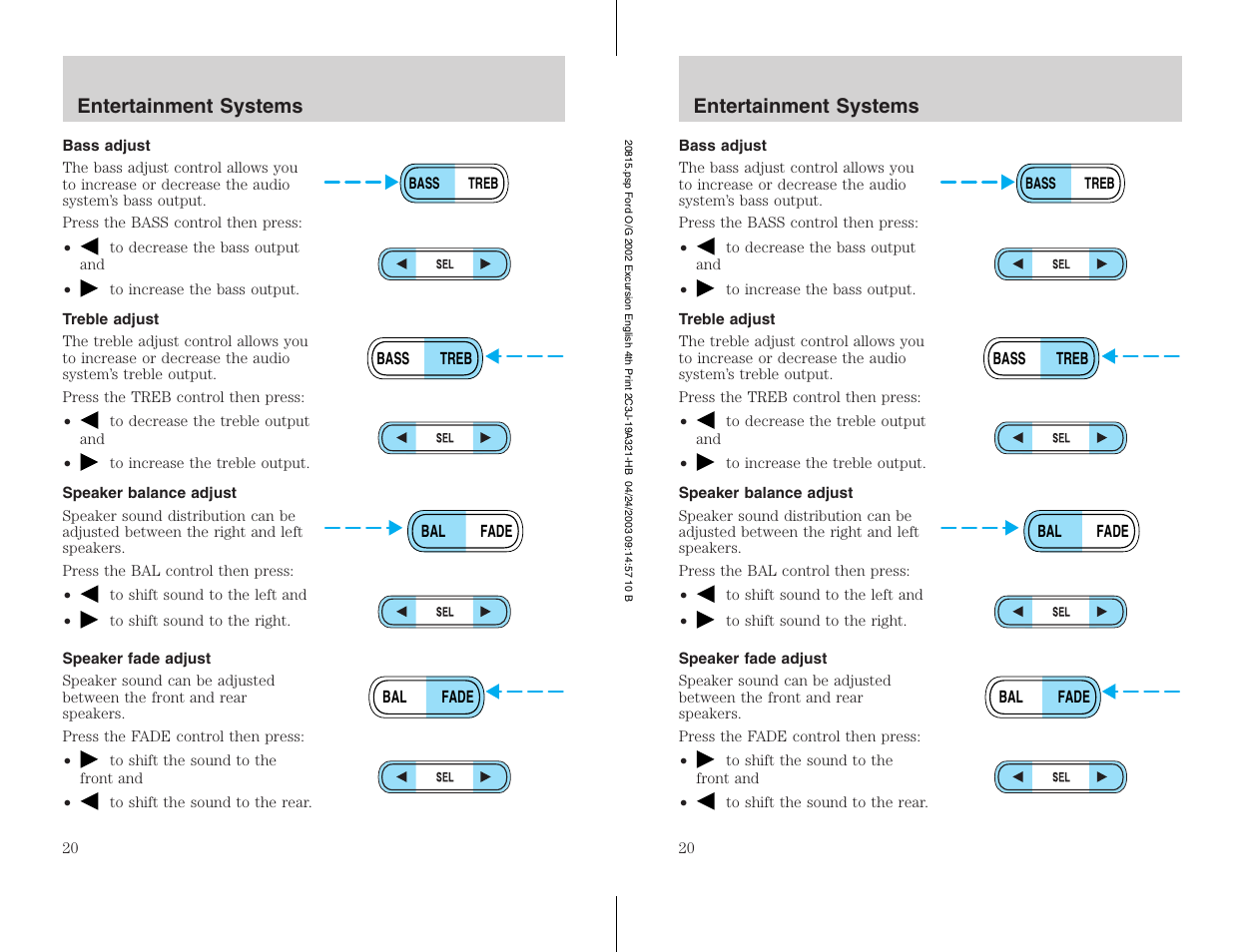 FORD 2002 Excursion v.3 User Manual | Page 20 / 272