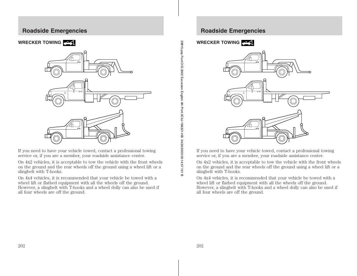 FORD 2002 Excursion v.3 User Manual | Page 202 / 272