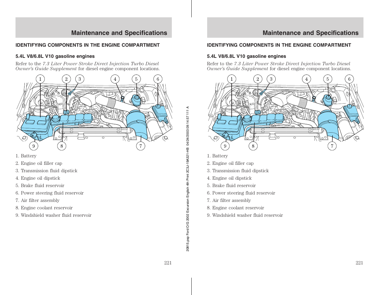 FORD 2002 Excursion v.3 User Manual | Page 221 / 272