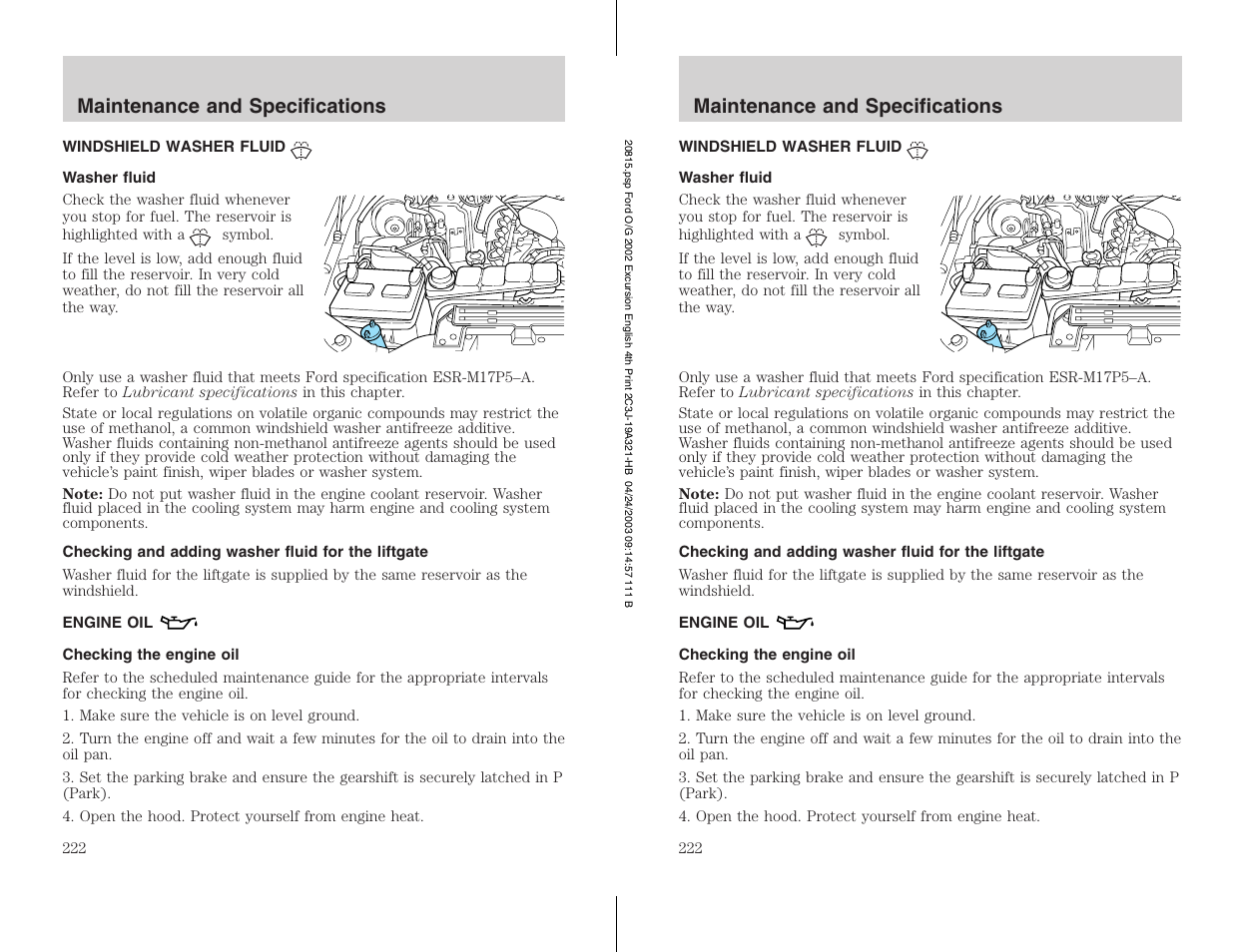 FORD 2002 Excursion v.3 User Manual | Page 222 / 272