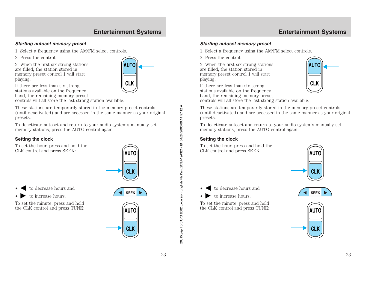 FORD 2002 Excursion v.3 User Manual | Page 23 / 272
