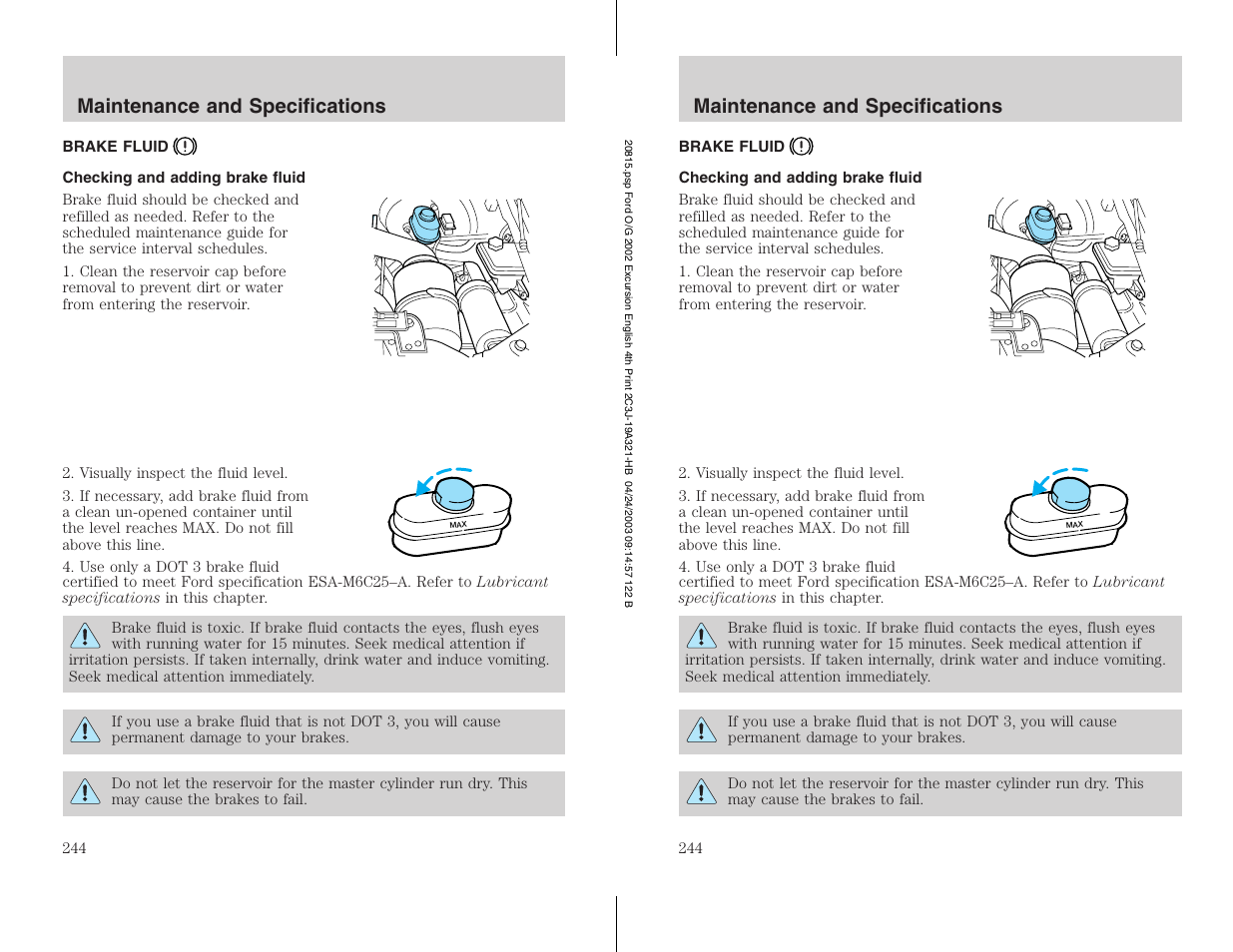 FORD 2002 Excursion v.3 User Manual | Page 244 / 272