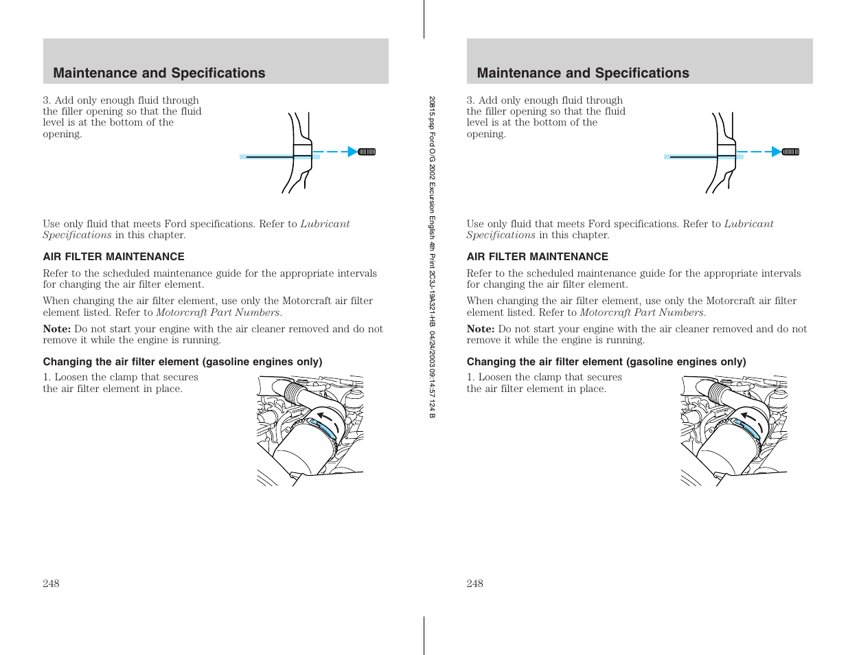 FORD 2002 Excursion v.3 User Manual | Page 248 / 272