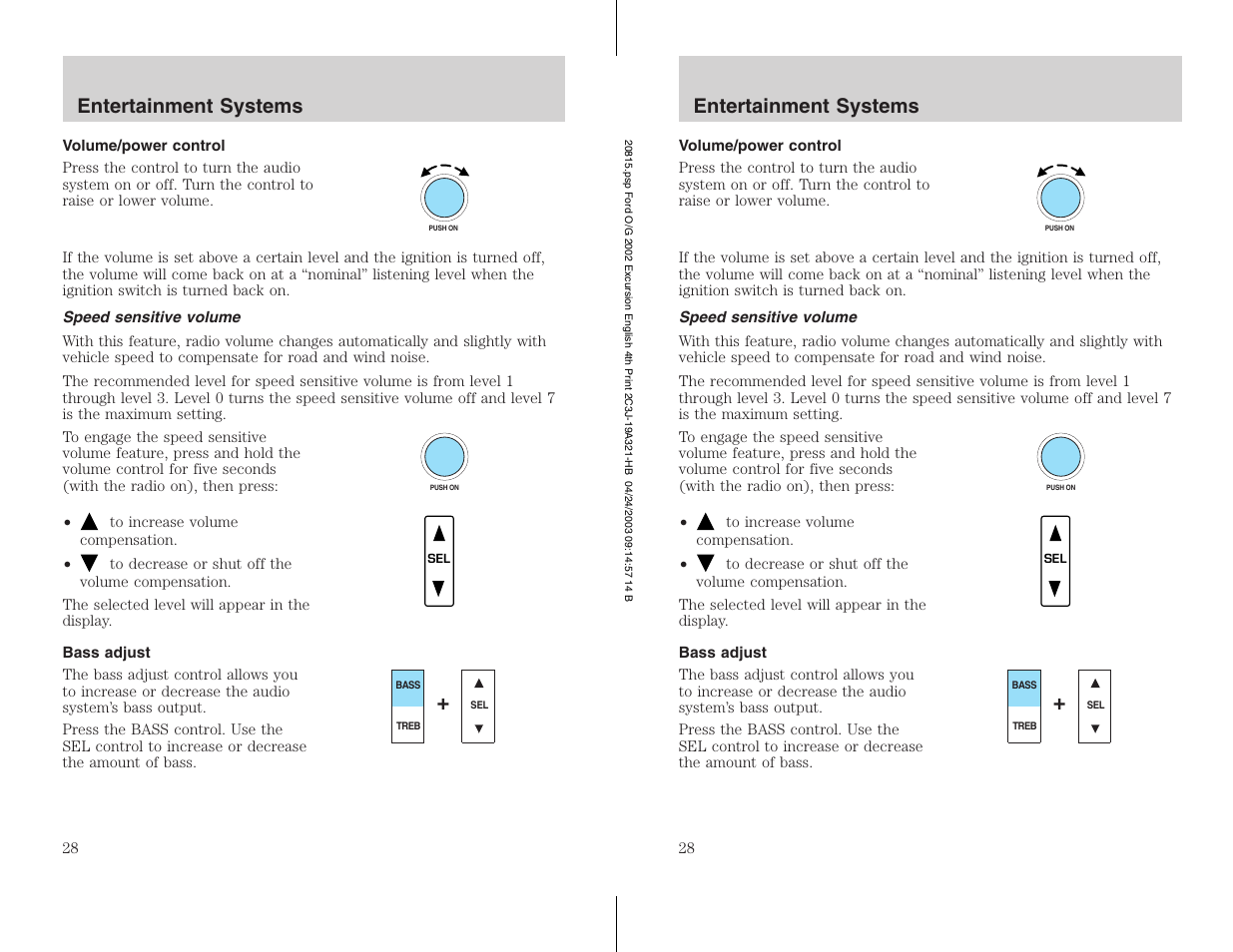 Entertainment systems | FORD 2002 Excursion v.3 User Manual | Page 28 / 272