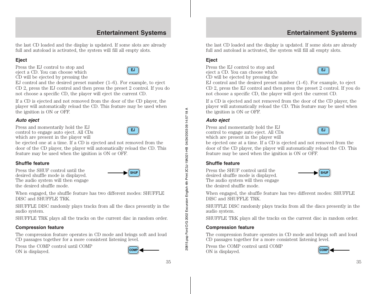 FORD 2002 Excursion v.3 User Manual | Page 35 / 272