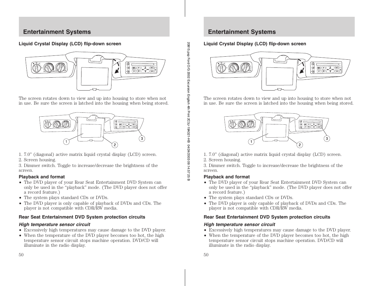 FORD 2002 Excursion v.3 User Manual | Page 50 / 272