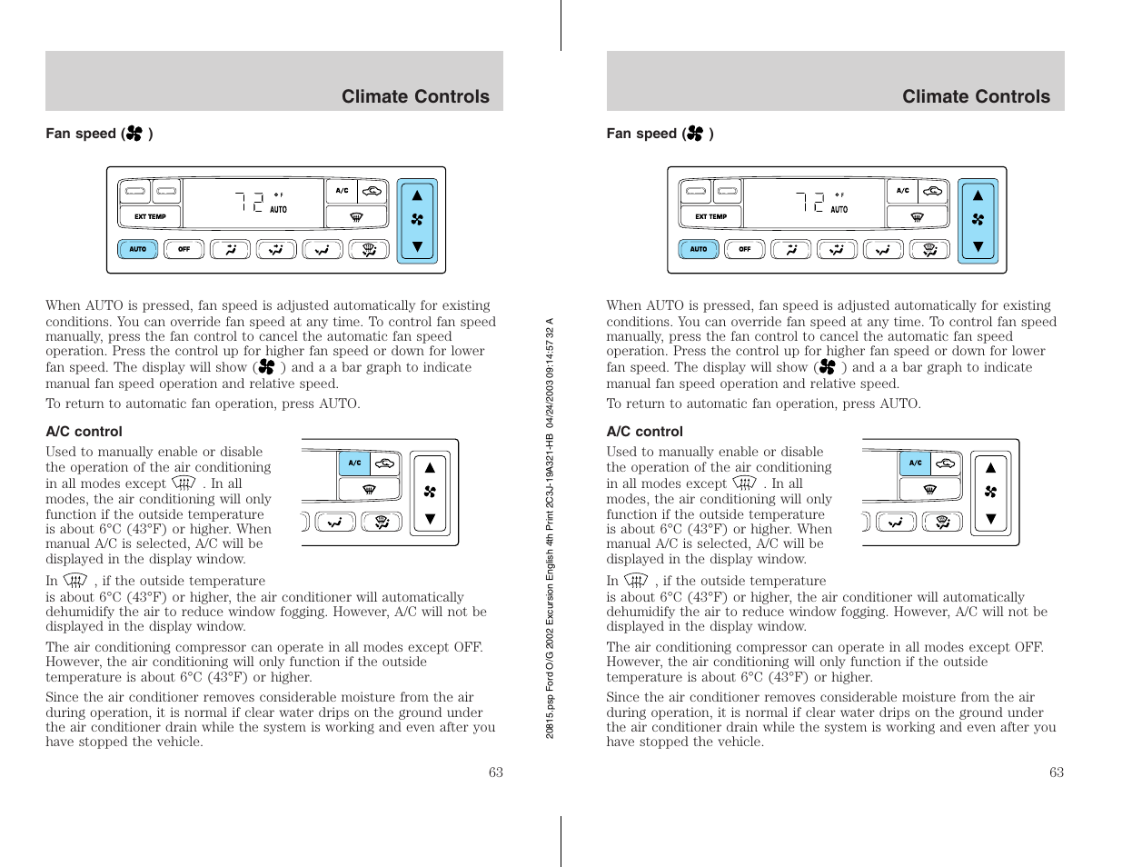 FORD 2002 Excursion v.3 User Manual | Page 63 / 272
