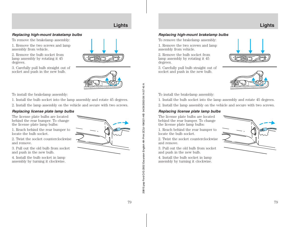 FORD 2002 Excursion v.3 User Manual | Page 79 / 272