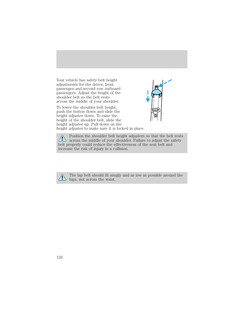 Seating and safety restraints | FORD 2002 Expedition User Manual | Page 126 / 280