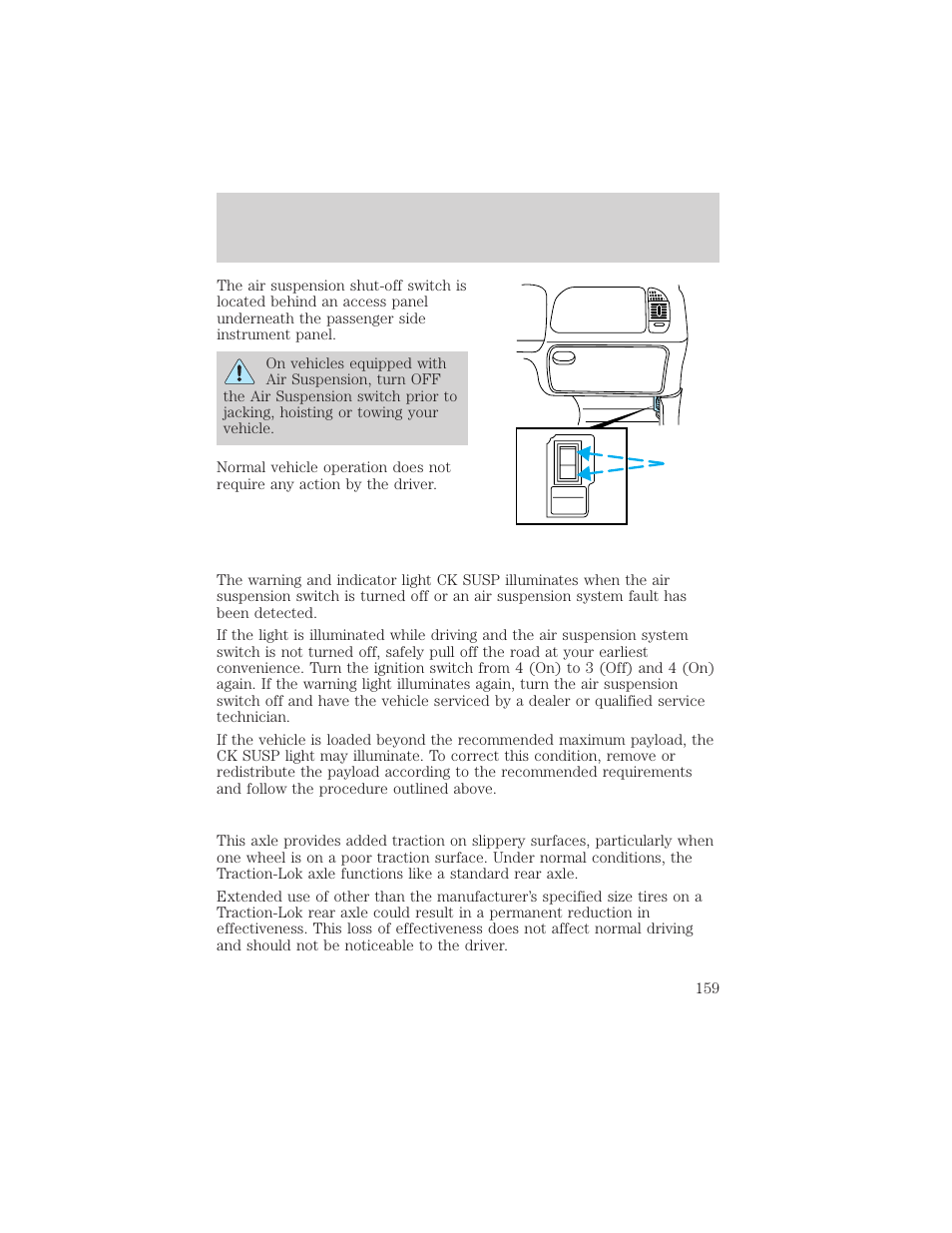Driving | FORD 2002 Expedition User Manual | Page 159 / 280