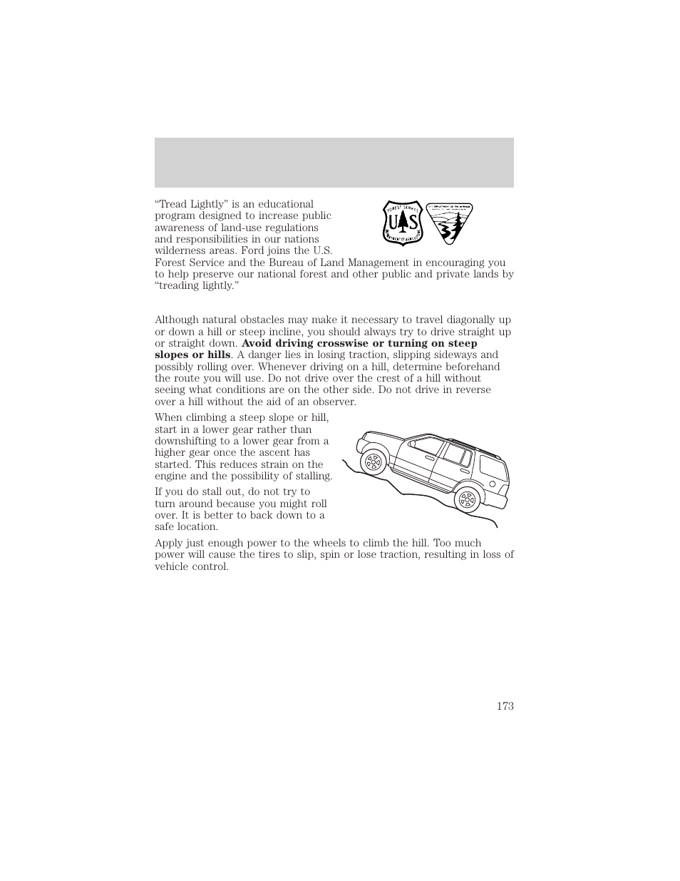 Driving | FORD 2002 Expedition User Manual | Page 173 / 280