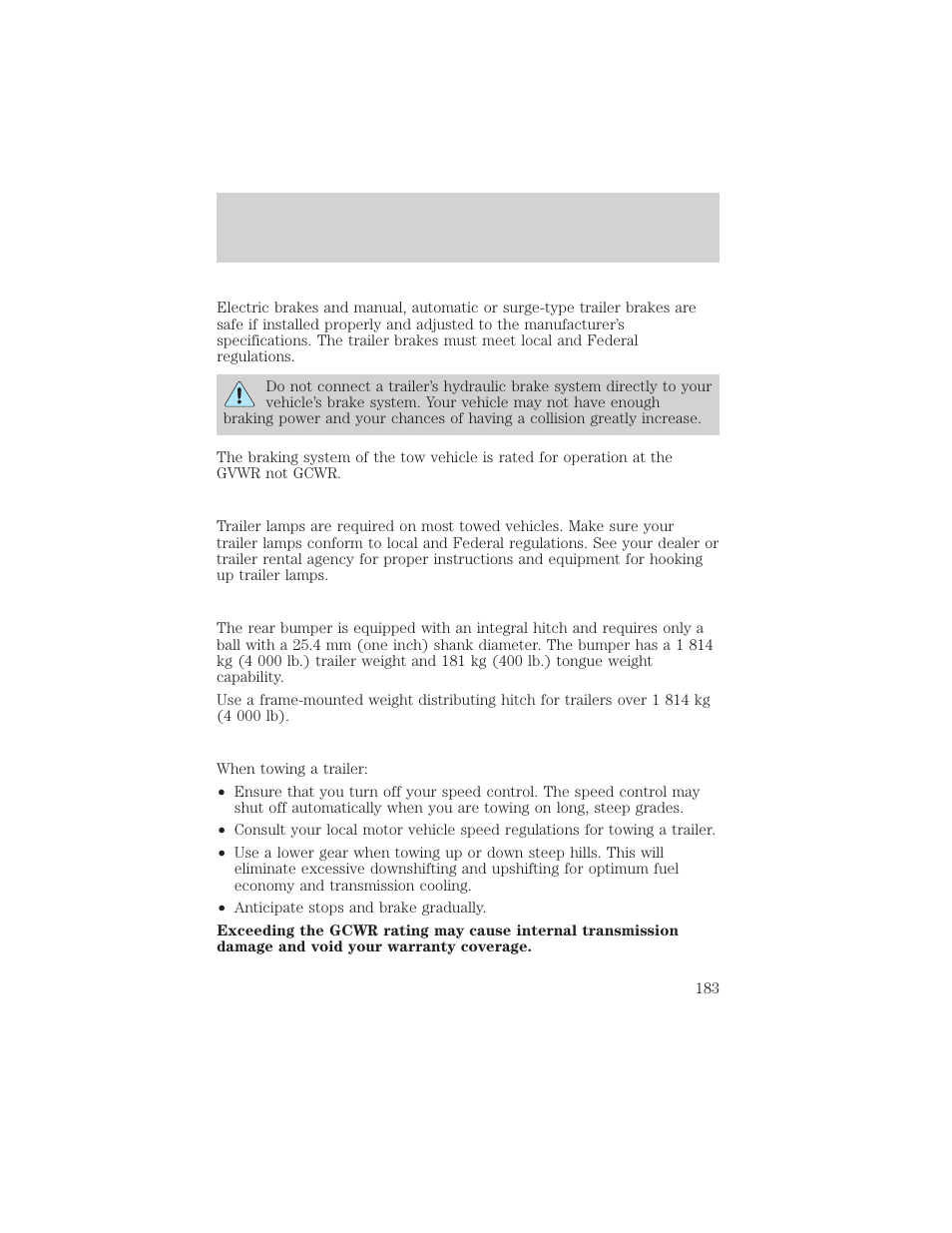 Driving | FORD 2002 Expedition User Manual | Page 183 / 280