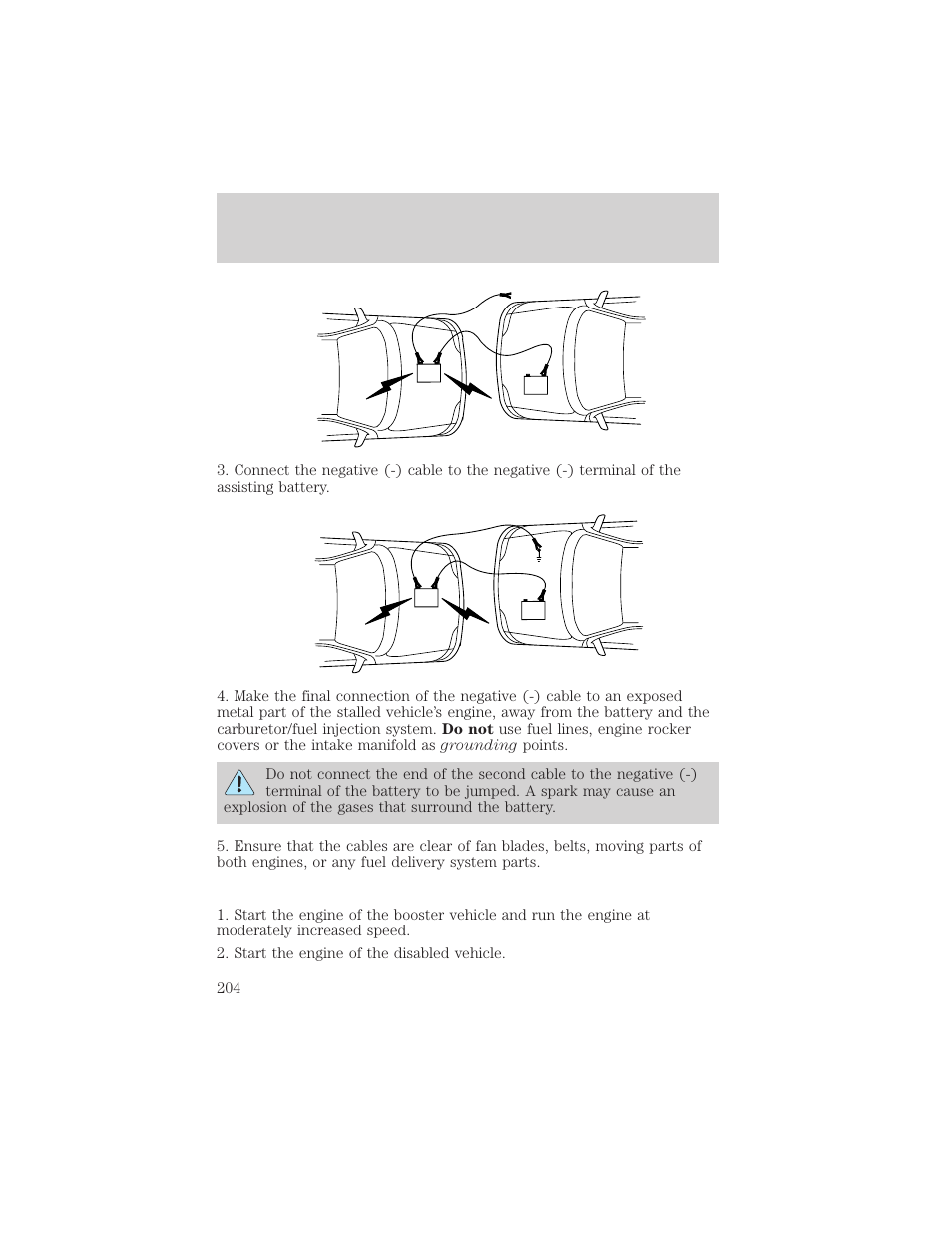 Roadside emergencies | FORD 2002 Expedition User Manual | Page 204 / 280