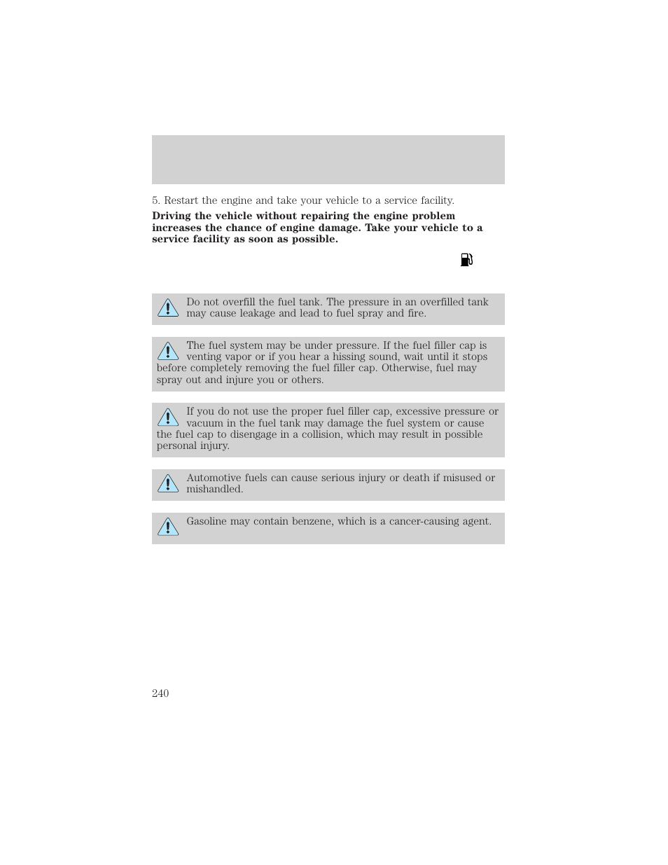 Maintenance and specifications | FORD 2002 Expedition User Manual | Page 240 / 280