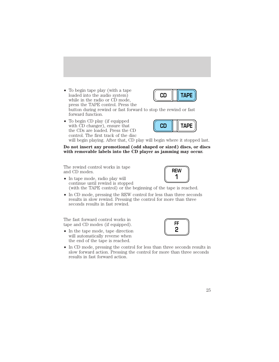 Entertainment systems | FORD 2002 Expedition User Manual | Page 25 / 280