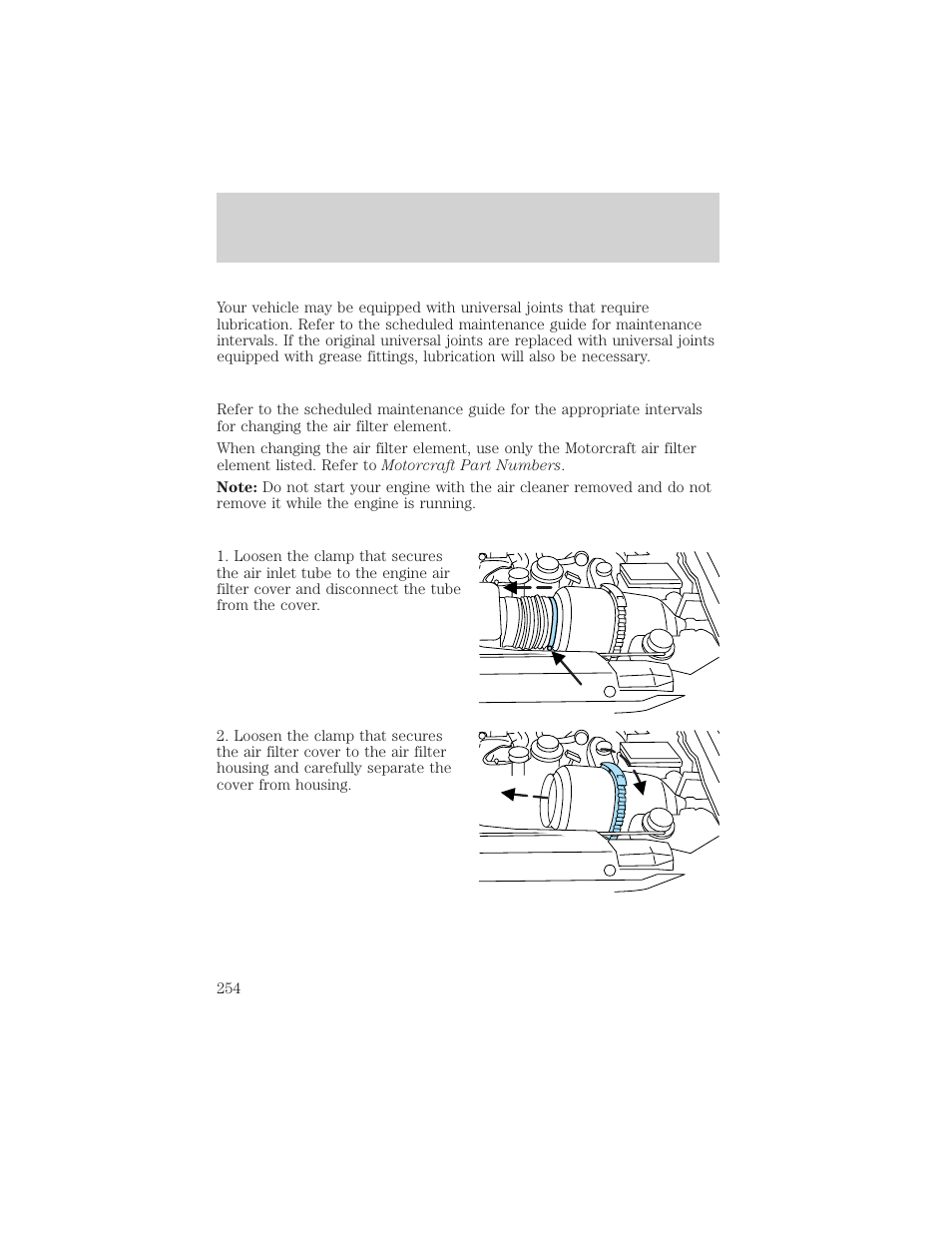 Maintenance and specifications | FORD 2002 Expedition User Manual | Page 254 / 280