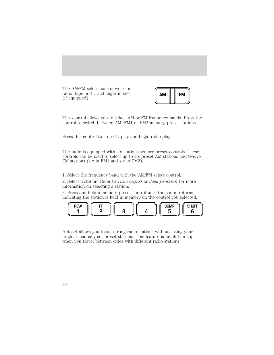 Entertainment systems | FORD 2002 Expedition User Manual | Page 34 / 280