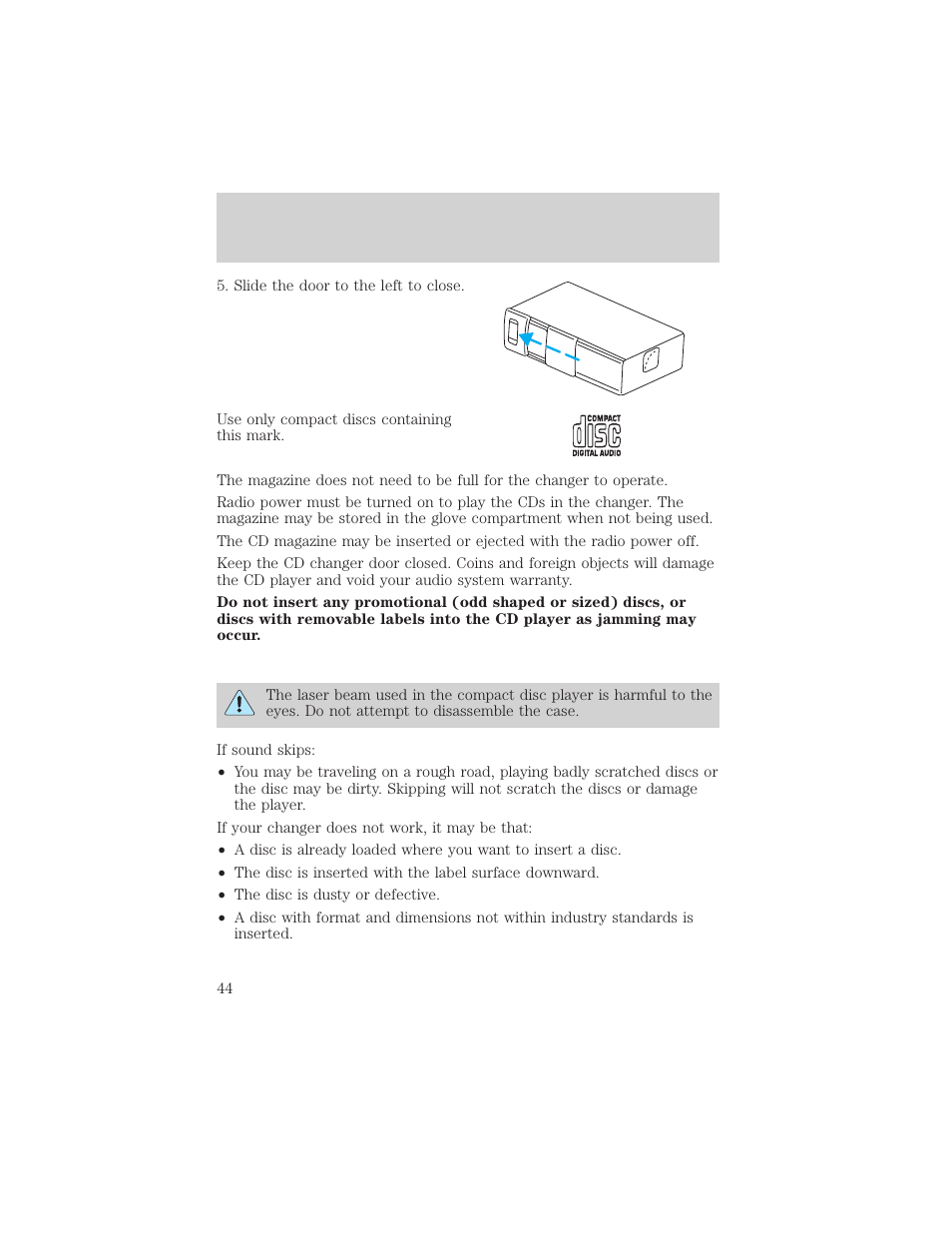 Entertainment systems | FORD 2002 Expedition User Manual | Page 44 / 280