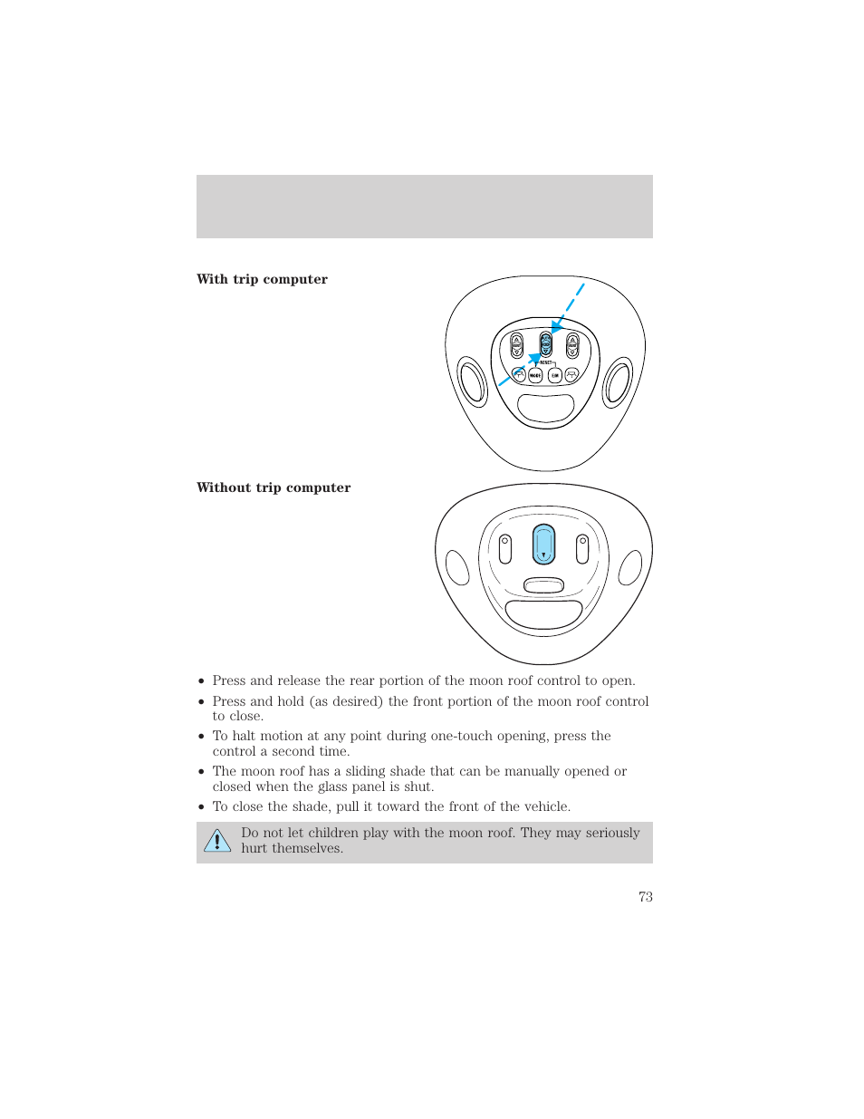 Driver controls | FORD 2002 Expedition User Manual | Page 73 / 280