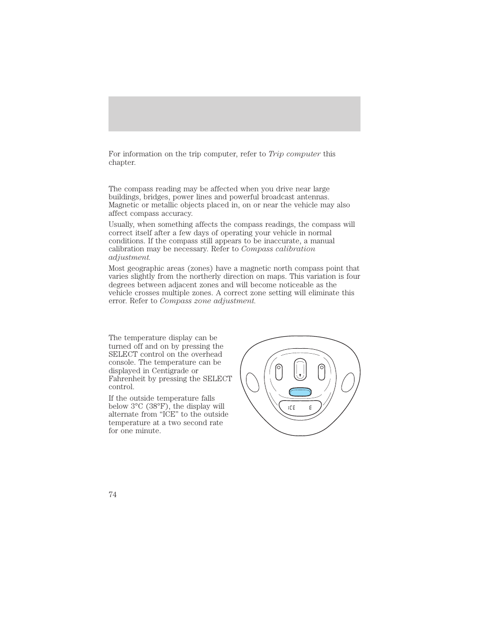 Driver controls | FORD 2002 Expedition User Manual | Page 74 / 280