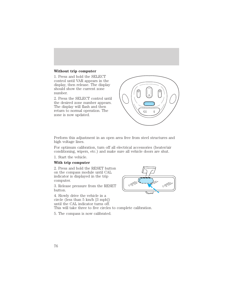 Driver controls | FORD 2002 Expedition User Manual | Page 76 / 280