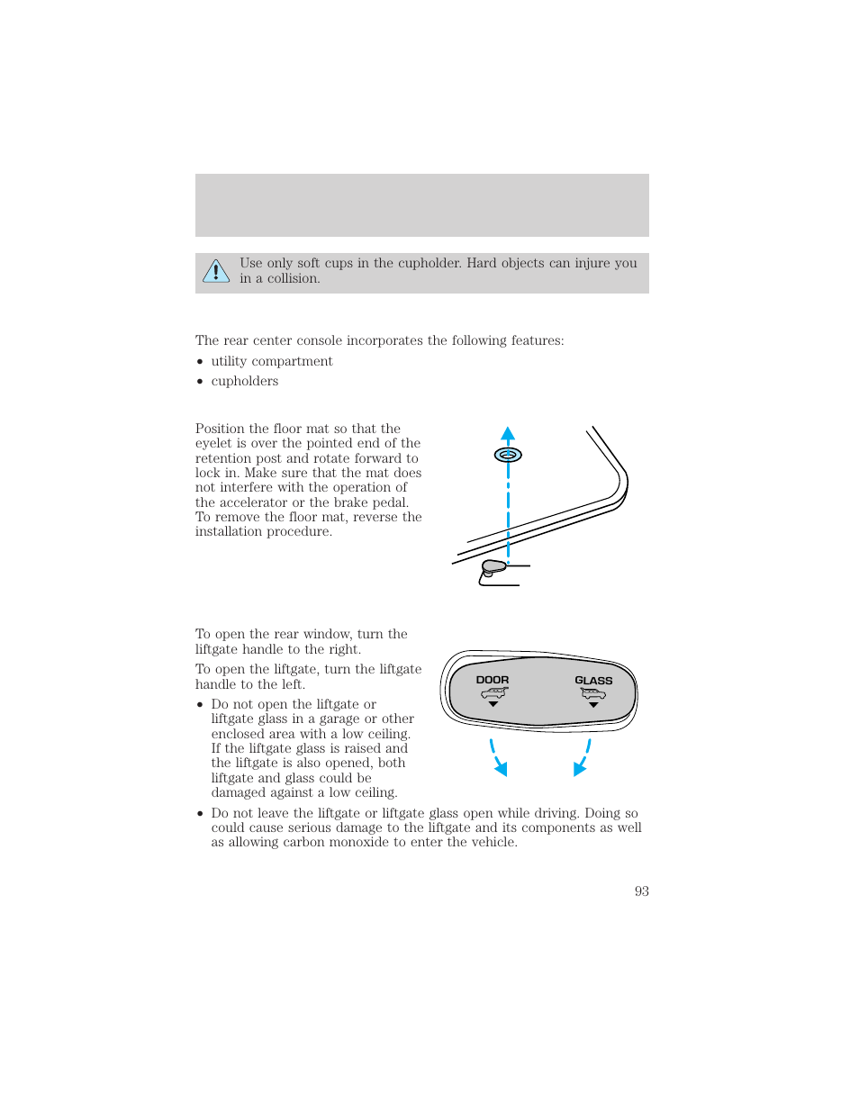 Driver controls | FORD 2002 Expedition User Manual | Page 93 / 280