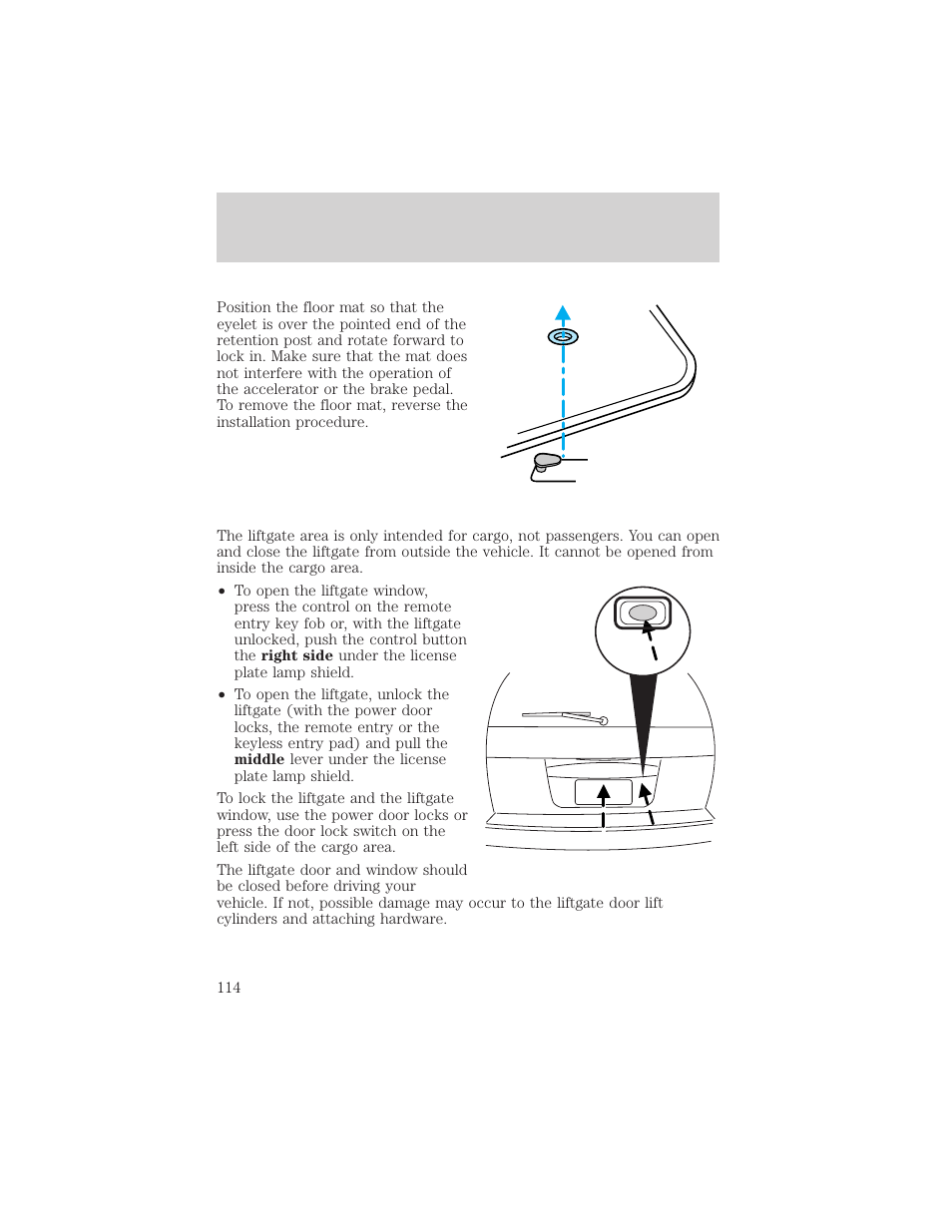 Controls and features | FORD 2002 Explorer v.1 User Manual | Page 114 / 312