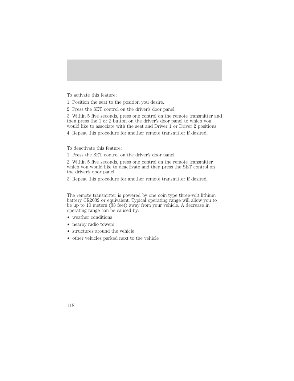 Controls and features | FORD 2002 Explorer v.1 User Manual | Page 118 / 312