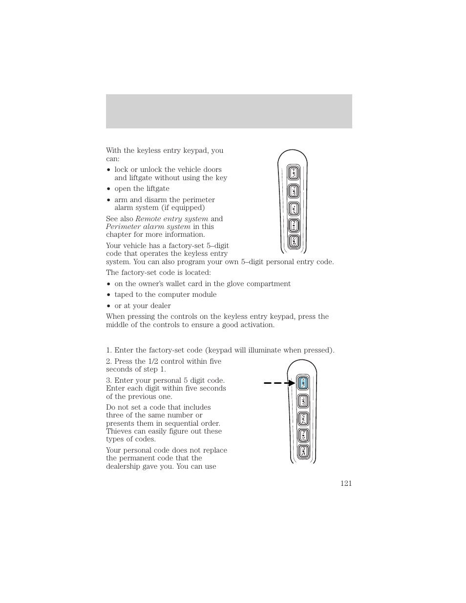 Controls and features | FORD 2002 Explorer v.1 User Manual | Page 121 / 312