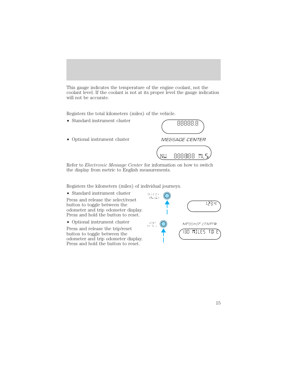Instrumentation | FORD 2002 Explorer v.1 User Manual | Page 15 / 312