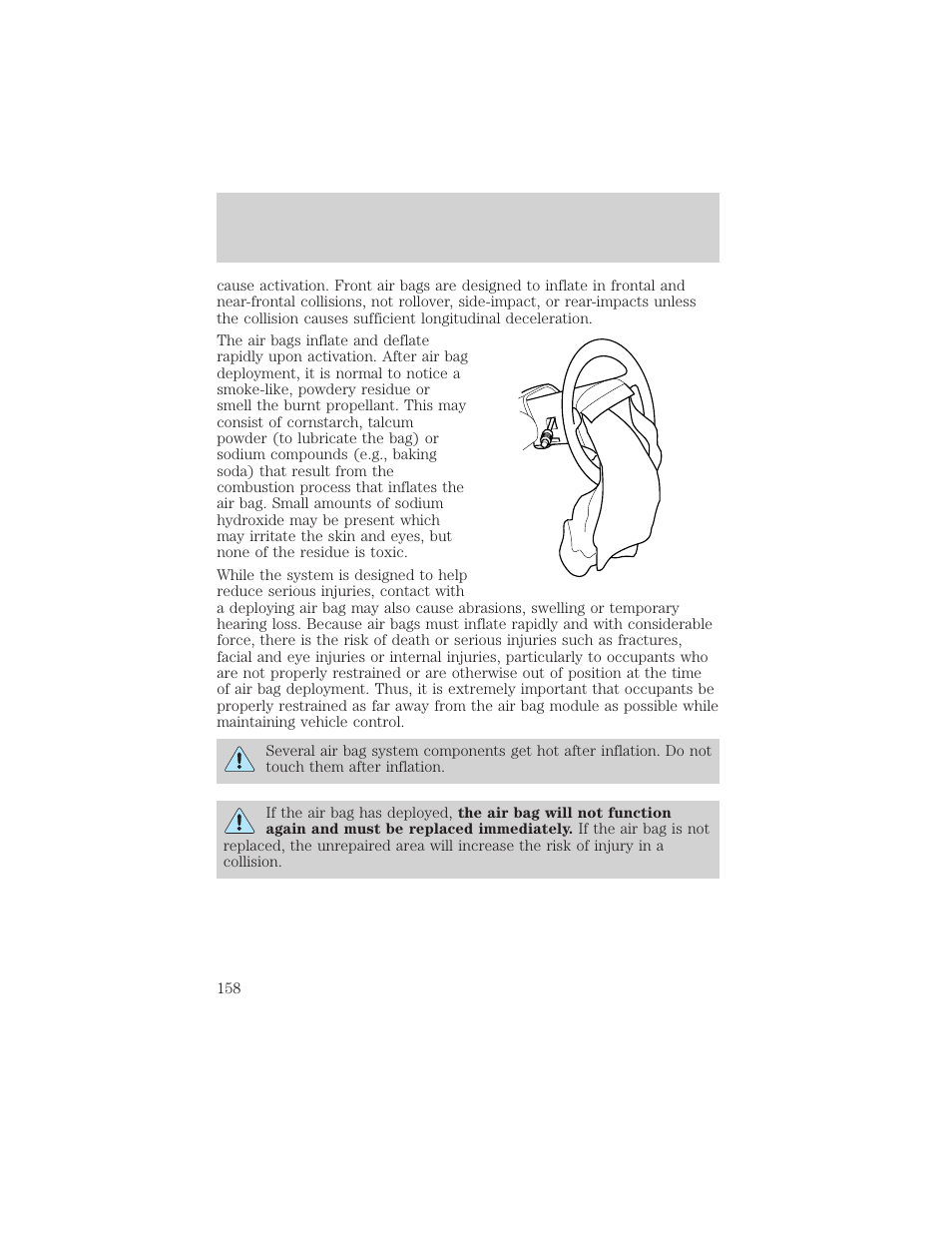 Seating and safety restraints | FORD 2002 Explorer v.1 User Manual | Page 158 / 312