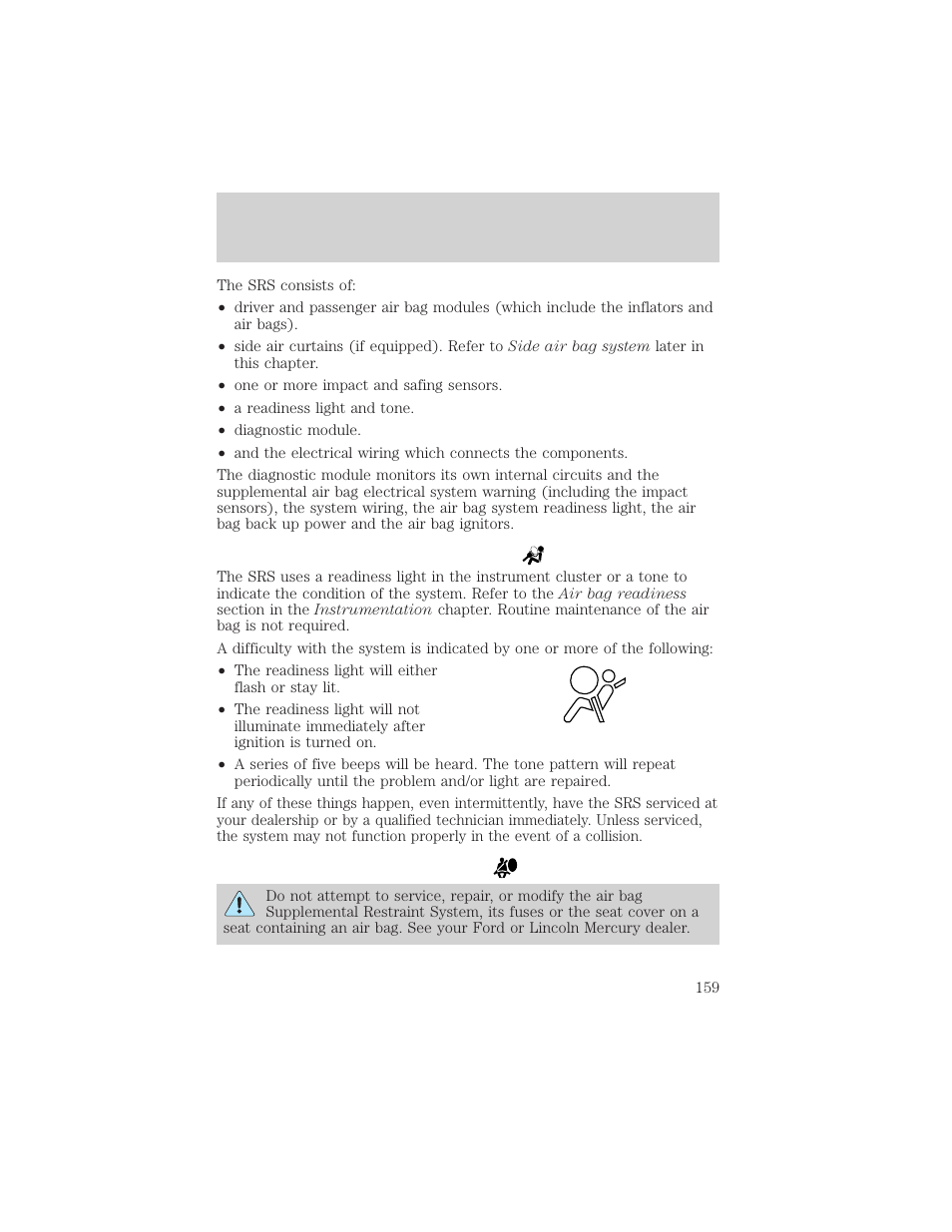 Seating and safety restraints | FORD 2002 Explorer v.1 User Manual | Page 159 / 312