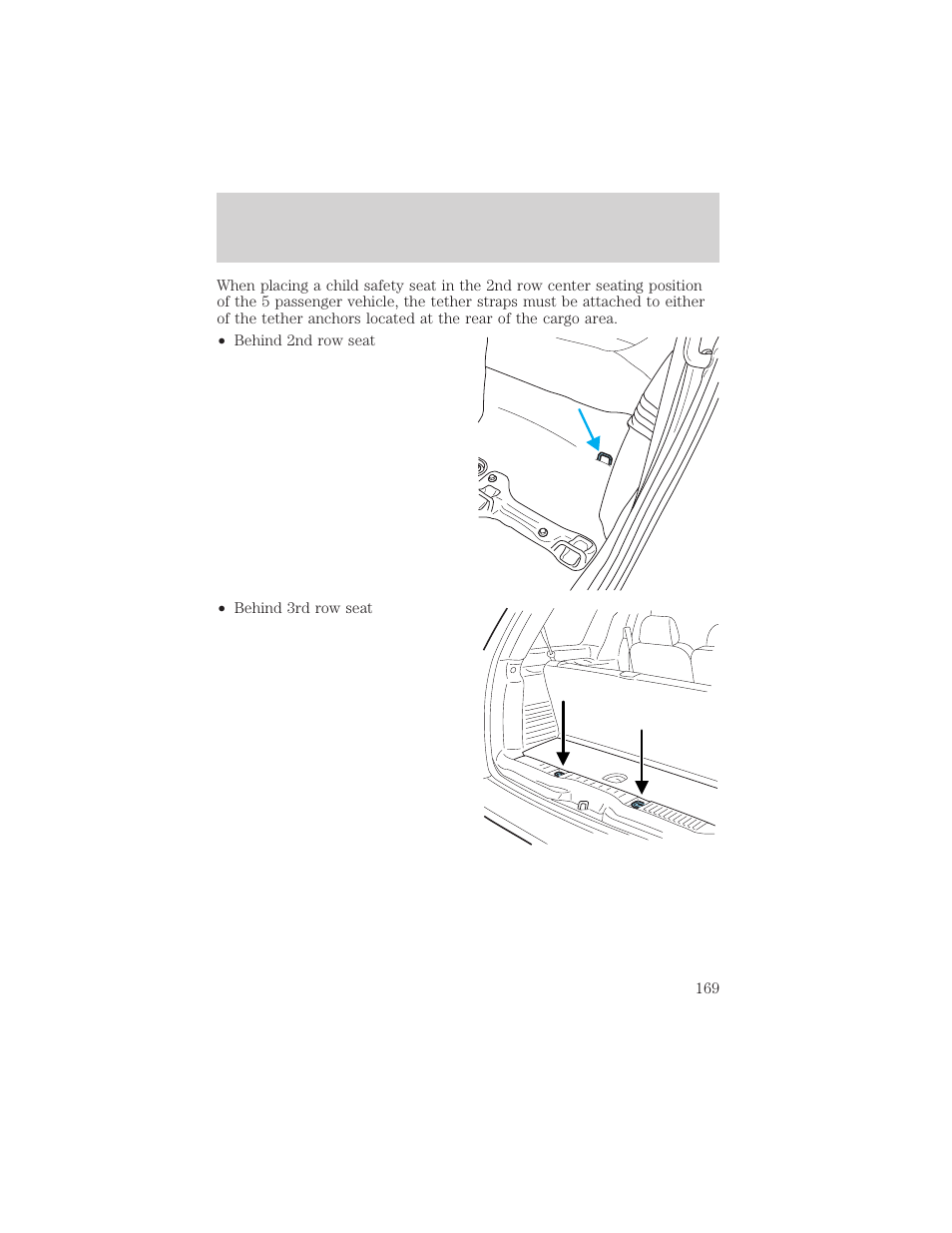 Seating and safety restraints | FORD 2002 Explorer v.1 User Manual | Page 169 / 312