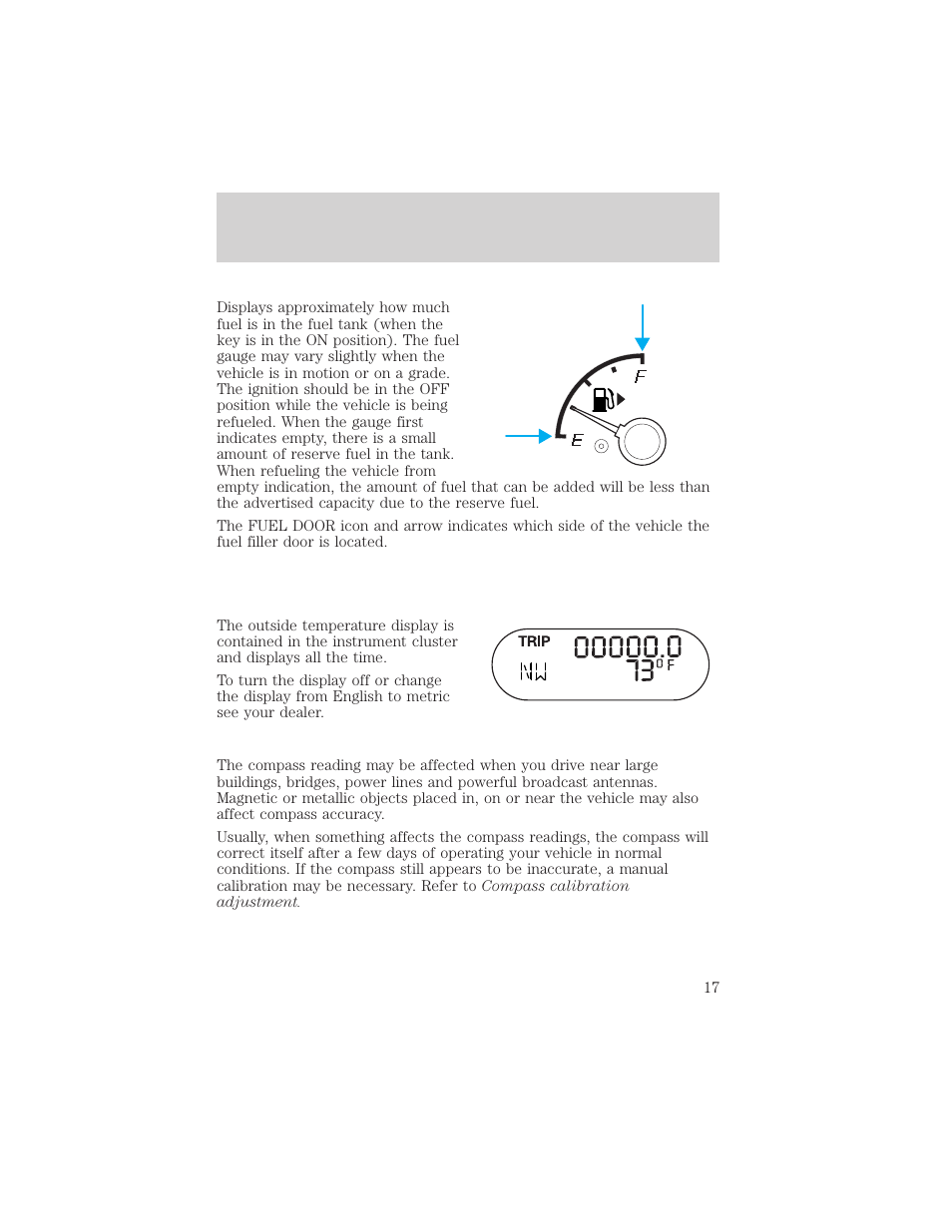 Instrumentation | FORD 2002 Explorer v.1 User Manual | Page 17 / 312