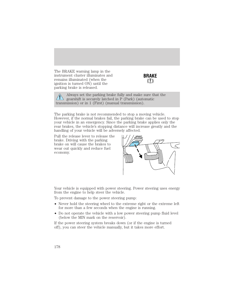 Driving | FORD 2002 Explorer v.1 User Manual | Page 178 / 312