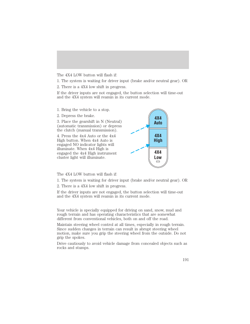 Driving | FORD 2002 Explorer v.1 User Manual | Page 191 / 312