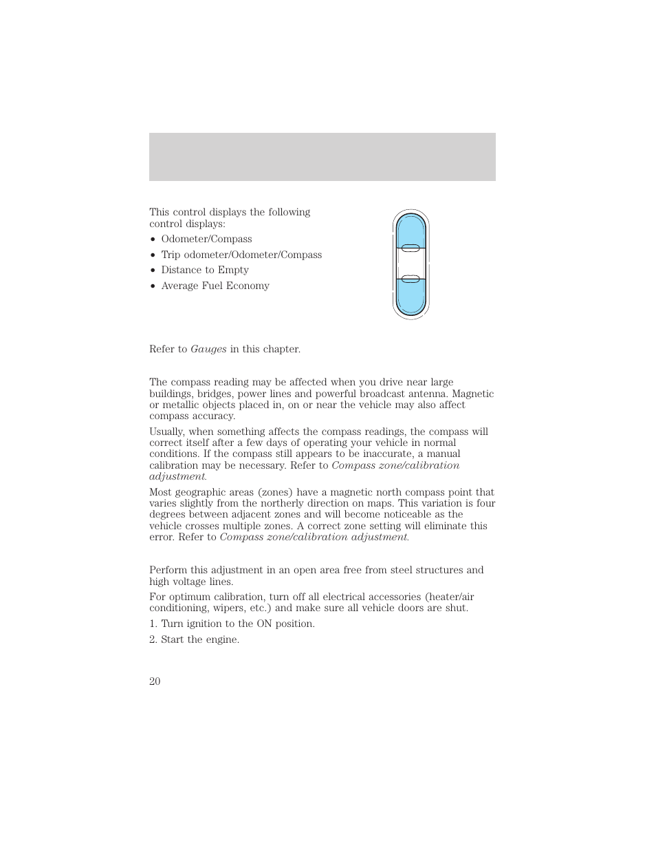 Instrumentation | FORD 2002 Explorer v.1 User Manual | Page 20 / 312