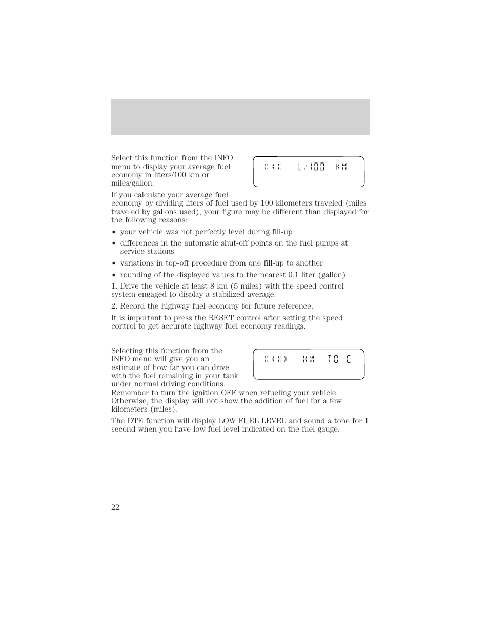 Instrumentation | FORD 2002 Explorer v.1 User Manual | Page 22 / 312