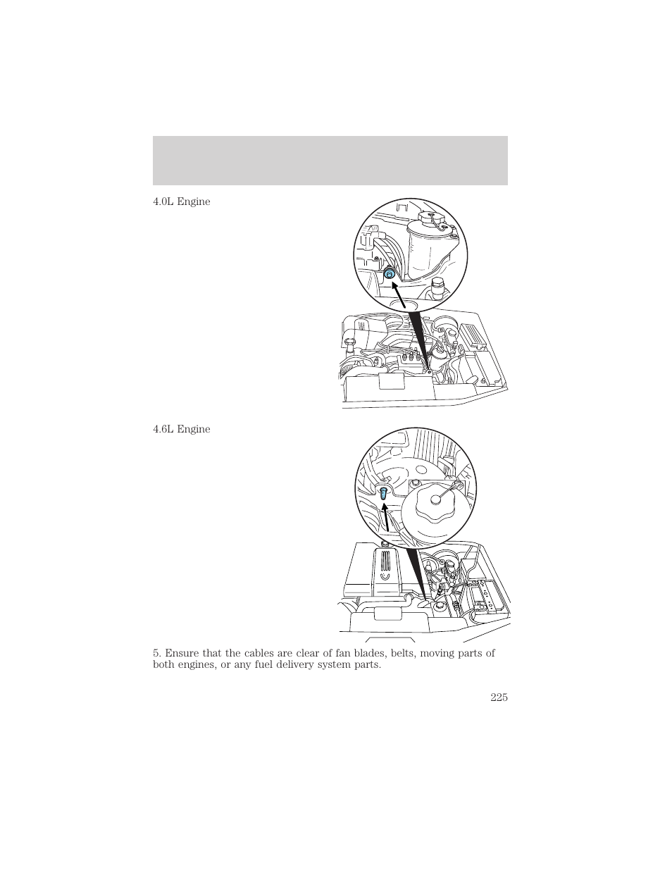 Roadside emergencies | FORD 2002 Explorer v.1 User Manual | Page 225 / 312