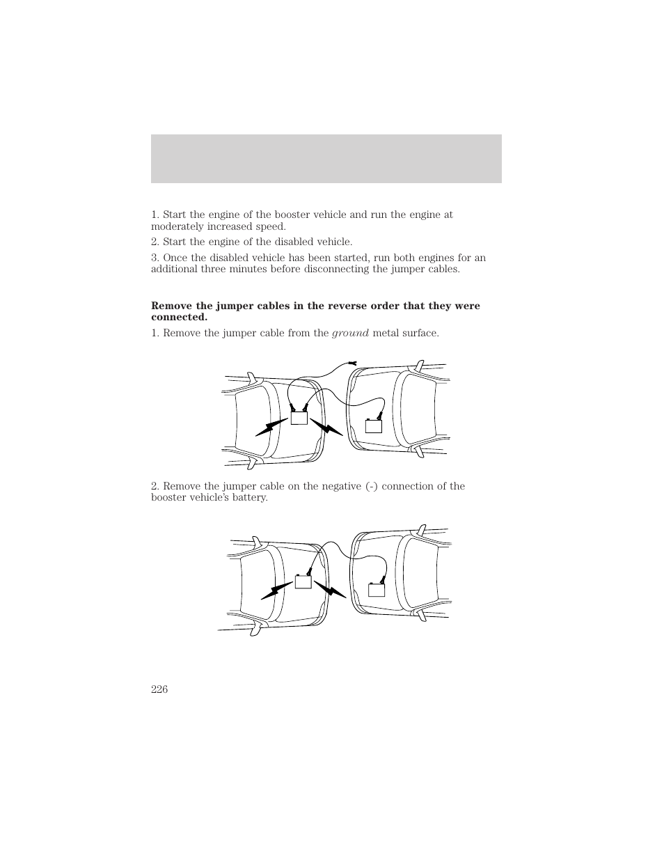 Roadside emergencies | FORD 2002 Explorer v.1 User Manual | Page 226 / 312