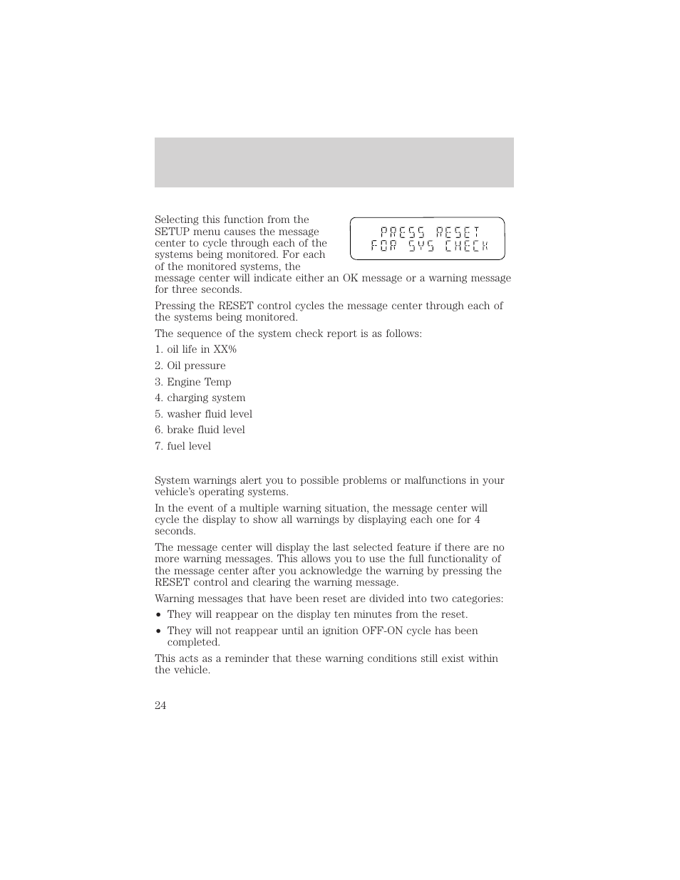 Instrumentation | FORD 2002 Explorer v.1 User Manual | Page 24 / 312