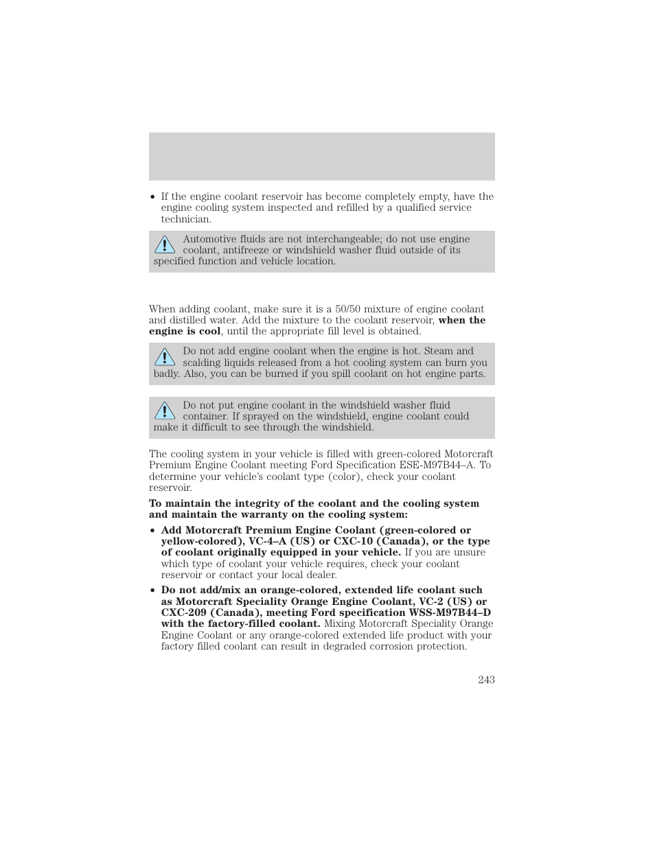 Maintenance and care | FORD 2002 Explorer v.1 User Manual | Page 243 / 312