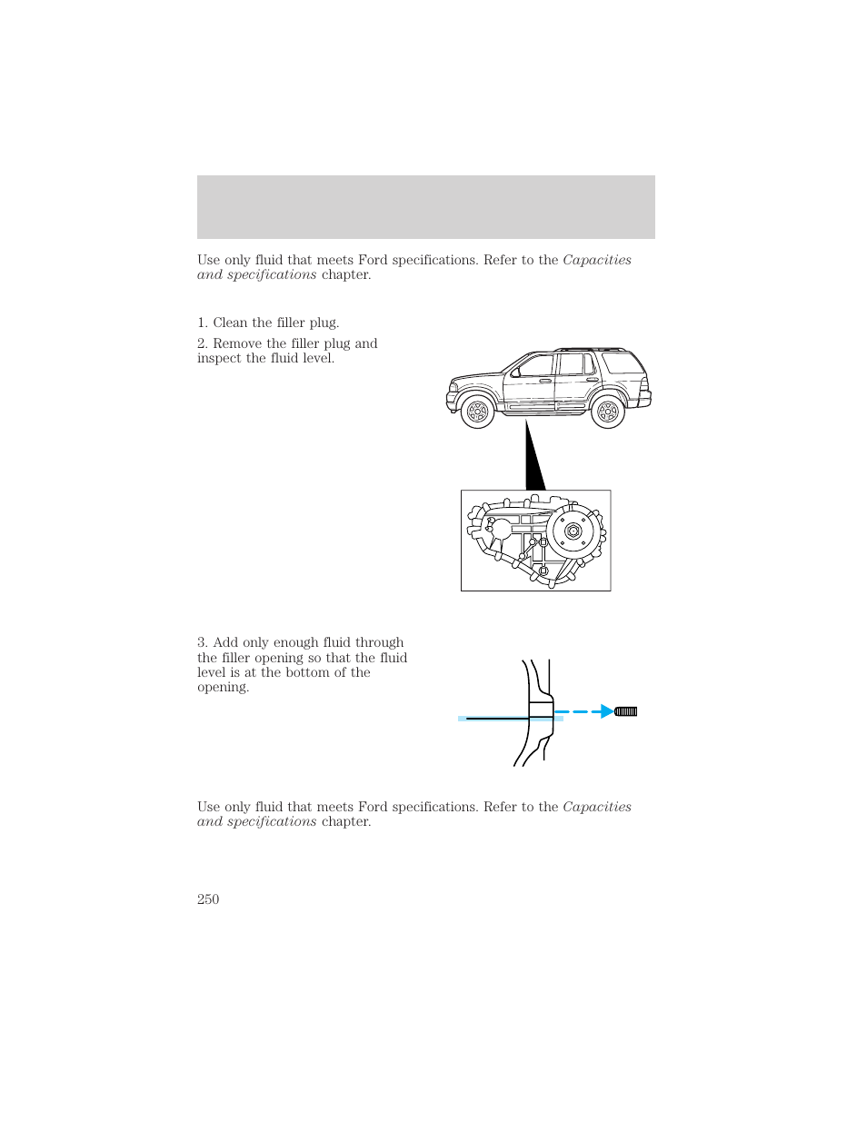 Maintenance and care | FORD 2002 Explorer v.1 User Manual | Page 250 / 312