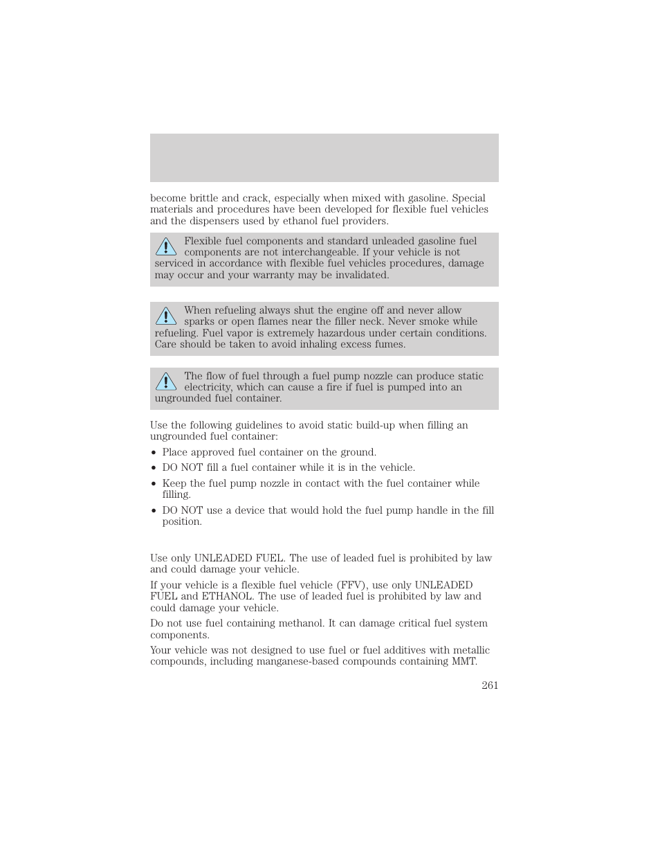 Maintenance and care | FORD 2002 Explorer v.1 User Manual | Page 261 / 312