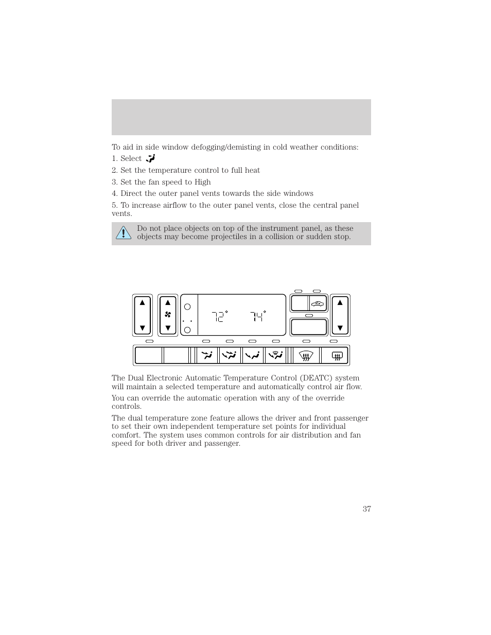 Controls and features | FORD 2002 Explorer v.1 User Manual | Page 37 / 312