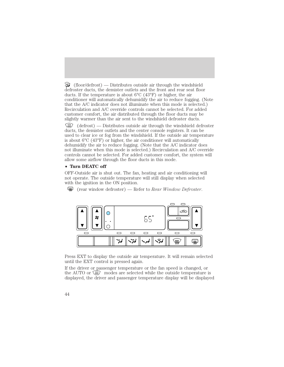 Controls and features | FORD 2002 Explorer v.1 User Manual | Page 44 / 312