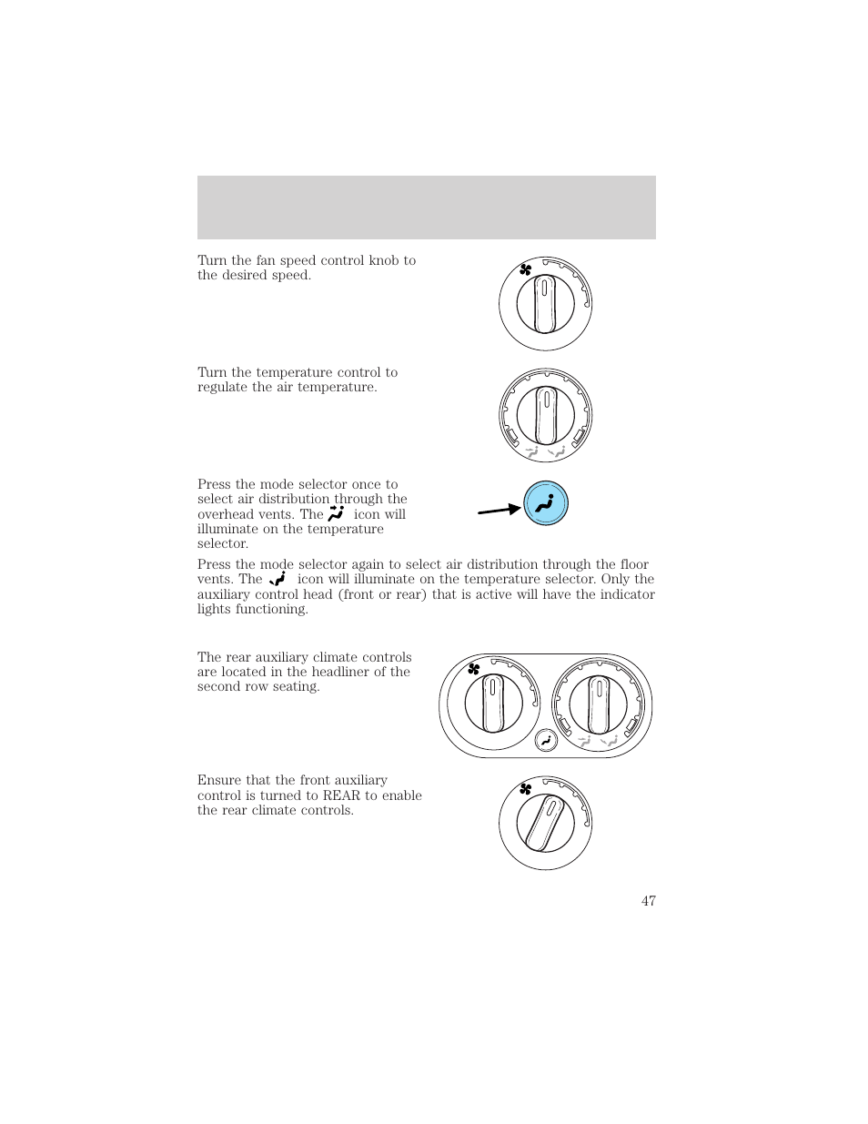 Controls and features | FORD 2002 Explorer v.1 User Manual | Page 47 / 312
