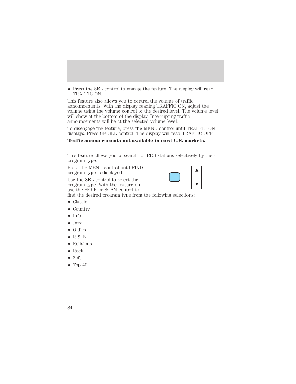 Controls and features | FORD 2002 Explorer v.1 User Manual | Page 84 / 312