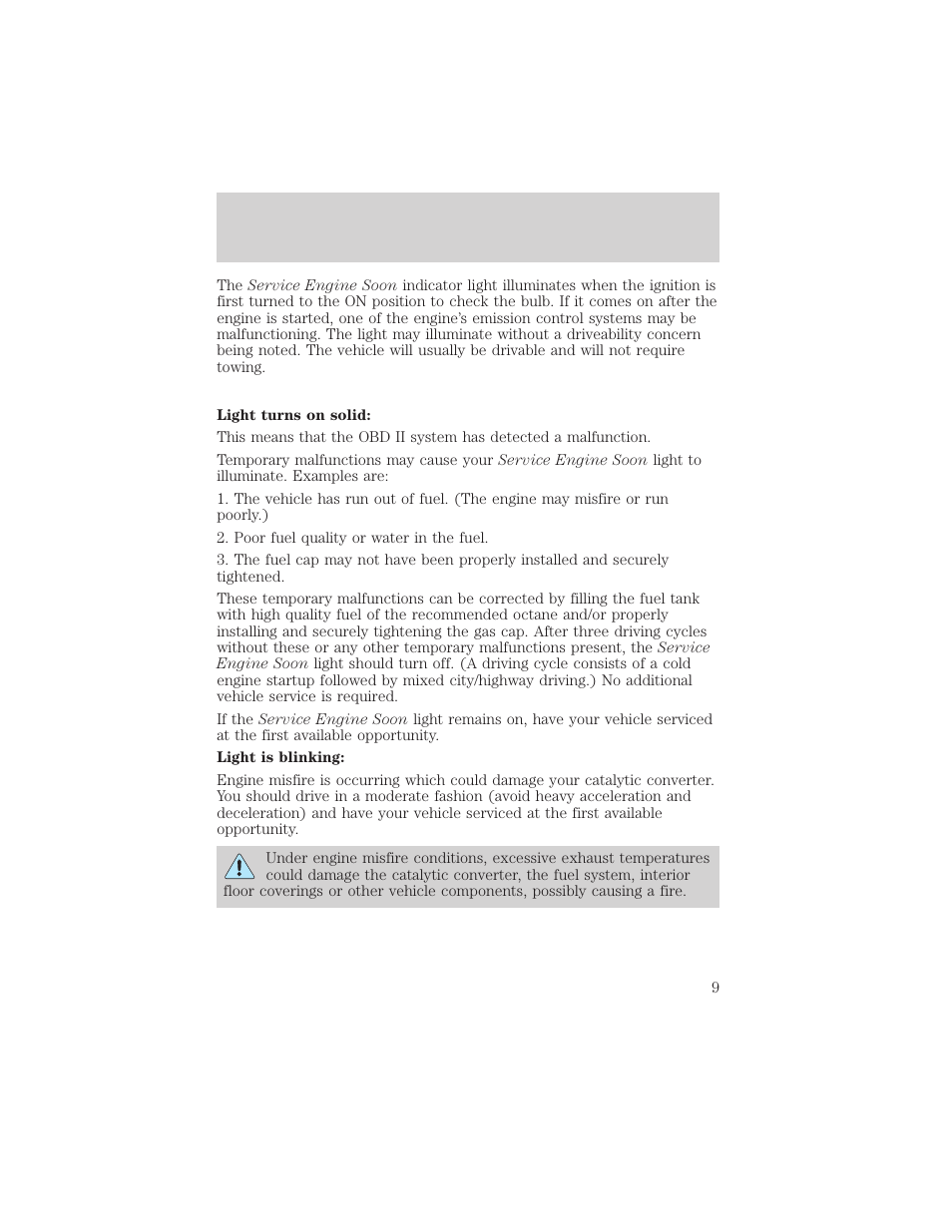 Instrumentation | FORD 2002 Explorer v.1 User Manual | Page 9 / 312